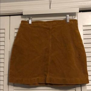 Mustard Corduroy Skirt
